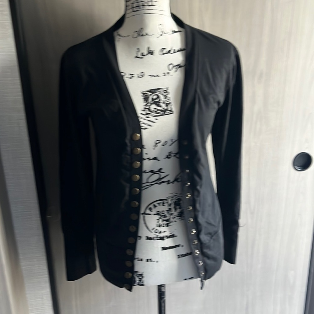 Black cardigan